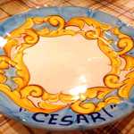 ピッツェリア ブラチェリア チェザリ - お皿