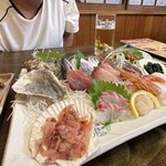 魚河岸 丸天 - 上刺し盛り　2,450円