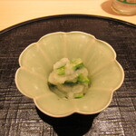 新ばし 星野 - オクラのおろし和え