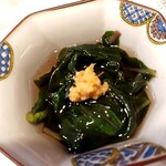 酒と食遊人 みなと - 金時草の酢の物