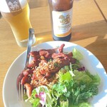 マンゴツリーカフェ - 豚肉の香味揚げ　850円　カリカリしっとりしていてて食べやすく、サラダが添えてあるのが注文の決め手でした