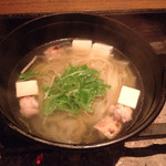 遥 - ゆず胡椒鍋、きしめん入り