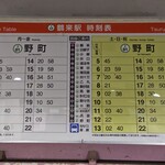 御料理 良所 - 時刻表