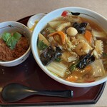 レストラン三宝 - 料理写真:ミニひれかつ丼のセット