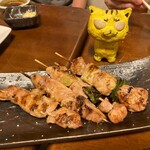 地鶏と鮮魚のお店 あおいや - もも串230円＆ネギマ串230円　※各2本