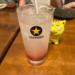 地鶏と鮮魚のお店 あおいや - チューハイすもも　500円（税込）　※ドリンクお代わり！