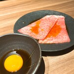 東京焼肉 黒木 - ザブトンの焼きすき