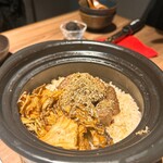 東京焼肉 黒木 - トリュフ後掛け