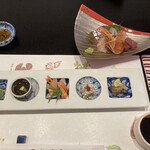 味彩 あらい - 前菜、刺身
