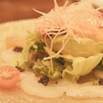 ボーヴル - ホタテのカルパッチョ　キャビア添え(Cコース前菜)