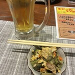 内田酒店 - 突き出しのゴーヤチャンプルー美味しかった