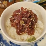 金町製麺 - 漬け鮪の中落ち丼