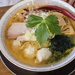 金町製麺 - 生海苔の塩そば