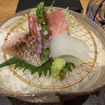 銀座 ます田 - シロホシフエダイ•ミナミ鮪•白烏賊