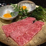 焼肉 いのうえ - お出汁で食す特選ロースの餡かけ