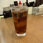 濃厚とんこつラーメン 福福家  - 黒烏龍で油をおとす