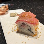 焼肉 いのうえ - 炙りユッケとズワイガニのいのうえ巻き