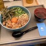 STAND EIBUN - 濃厚！チーズ釜玉ぶっかけ沖縄そば