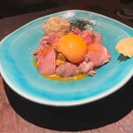 六角ace - 炭炙り ねぎ塩ユッケ