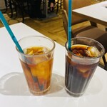 HAND BAKES ルミネ新宿店 - セットのアイスティーに「ブレンドコーヒーアイス」680円税込み♫