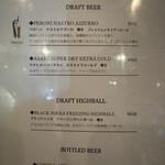 THETA　MU - イタリアの生ビール　ペローニ有ります！