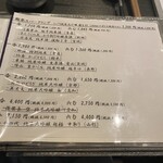 Cuisine SHINGO - ドリンクメニュー