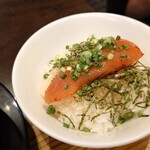 博多一幸舎 総本店 - 明太子丼セット1350円、の明太子丼