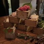 魚魚郎 - 550円のお刺身盛り合わせ