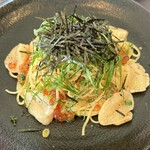 カフェ・ド・ラパン - 北海道産イクラとホタテの冷製パスタ
