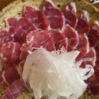 そば会席 立会川 吉田家 - 馬刺し