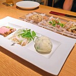 蕎麦屋 にこら - 料理6品盛り合わせ