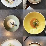 BURDIGALA MARUNOUCHI The Restaurant - ・Lunch Saisonコース5皿まとめ（デザートを除く）
      　（撮影＆コラージュ作成：姪）
      長年SNSを活用している姪っ子の撮影テクニックは
      勉強になることがたくさん！