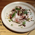 Pizzeria Bakka M'unica - 本日の鮮魚のカルパッチョ