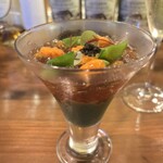 ビストロ クプレ - 雲丹のコンソメジュレ　キャビア添え