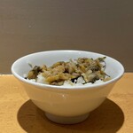貝だし麺 きた田 - 貝のしぐれ煮ご飯