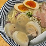 貝だし麺 きた田 - 蛤らぁ麺＋味玉