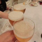 ホテルクラウンパレス北九州 - まずはビールで乾杯