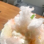 今菓子司 銀座凮月堂 - かき氷 花白桃 