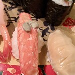 金沢まいもん寿司 珠姫 - ずわいがに　あわび