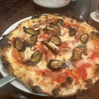 トラットリア セッテ ハイアット リージェンシー 京都 - ナスとベーコンのマルゲリータ！！