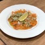 Romeo Brewery - スモークサーモンのカルパッチョ