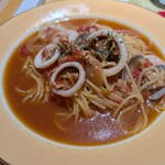 l'ala 王子店 - 海の幸トマトスープパスタ