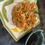 うな繁 - 小エビのかき揚げ