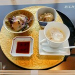 FRENCH TEPPAN 静香庵 - 季節の小さな前菜３種