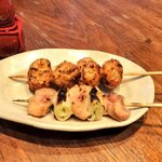 とんかつ & 焼鳥 An - 鳥取県産大山鶏　2種（ネギマ、つくね）