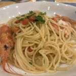 OSTERIA PACE - 赤エビとフレッシュトマトのスパゲッティ