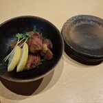 蕎麦しん - 砂ずりの唐揚げ