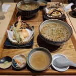 蕎麦しん - 天ぷら盛り合わせ & 蕎麦セット