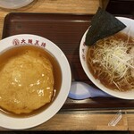 大阪王将 - 料理写真:天津飯ラーメンセット