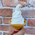 柏木牧場 - フレッシュミルクソフトクリーム300円